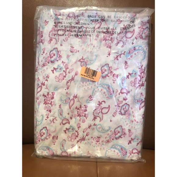 Simply Shabby Chic Baby Cribskirt Window Pannel Dust Ruffle Embroidery HTF New - Picture 2 of 9